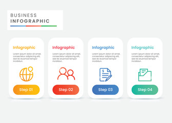 Canvas Print - Infographic business template design