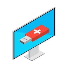 Poster - Medical Flash Drive Composition