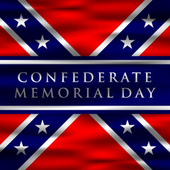 confederate memorial day banner, poster, and more