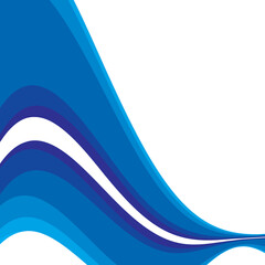 Aufkleber - blue lines and stripes, wave, element for design