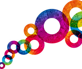 Aufkleber - abstract design circles background. vector