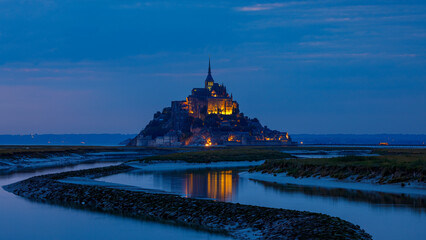 The Mont Saint Michel in the Normandy France