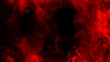 © Dancing Man - Side red smoke or clouds frame for content, isolated - abstract 3D rendering