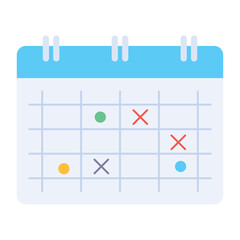 Sticker - Flat vector icon of a reminder