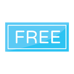 Canvas Print - Check this flat icon of free sign 