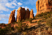 Dramatic View Of Red Rock Formations In Sedona; Sedona, Arizona, United States Of America