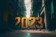 2023 text in unreal engine for new year