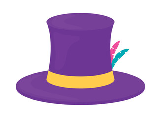 Canvas Print - mardi gras top hat