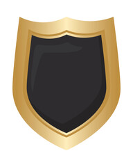 Poster - golden shield badge