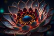 lotus flower with psychic waves emanating from the centre, REALISTIC (AI Generated)