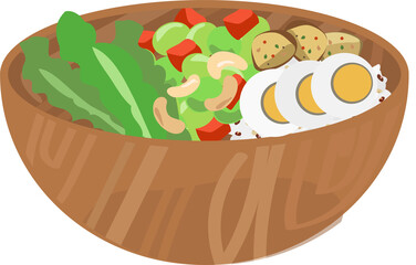 Wall Mural - Food salad icon