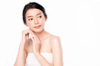 © kitthanes - Beautiful young asian woman with clean fresh skin on white background, Face care, Facial treatment, Cosmetology, beauty and spa, Asian women portrait.