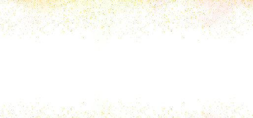 Wall Mural - glittering golden dust border