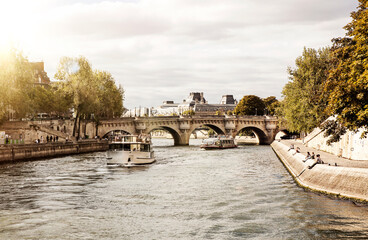 Wall Mural - River Sevan in Paris, September 2021. France