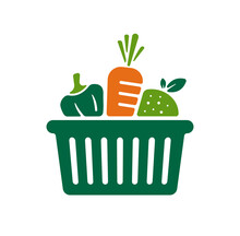 Vegetables , Natural Foods Vector Icon Illustration