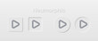 © patthawee - Neumorphic Button, Player button vector set. Continuous 3D realistic virtual style in white tone, player button set, technology and online streaming buttons, technology illustration, sign and symbol.
