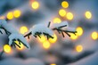 Snowy and Decorative Christmas Setting Generative AI