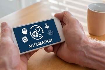 Automation concept on a smartphone