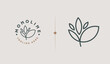 © Guna Studio - Leaf Flower Tree monoline. Universal creative premium symbol. Vector sign icon logo template. Vector illustration
