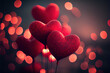 valentines day, love hearts, romantic, February 14th,  unique digital, 3d, 