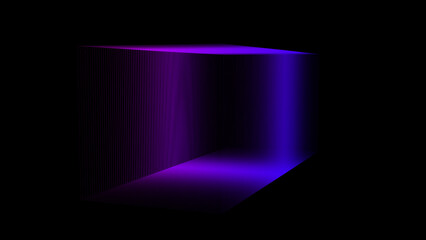 Wall Mural - absorption tunnel on a black background. hypnotic abstract illusion. abstract 3d portal. 3d renderin