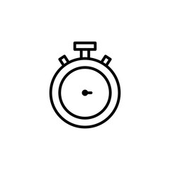 Wall Mural - Stopwatch icon illustration. Line icon style. icon related to time. Simple vector design editable