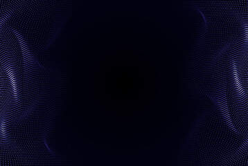 Abstract gradient particle wave. Big data. Digital background.