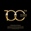 100 year anniversary celebration design template. vector template illustration