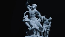 Laocoon And His Sons Sculpture Motion Graphics, 3D Animation.