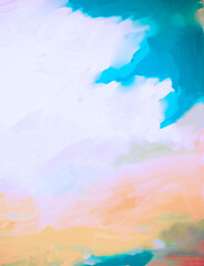 Impressionistic Vibrant Landscape 2 Digital Painting/Illustration - Background, Backdrop, or Wallpaper