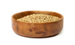 Raw Green Buckwheat Pile Isolated, Dry Buck Wheat Grains, Russian Kasha Heap, Uncooked Buckwheat Cut Out