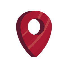 Sticker - red location pin