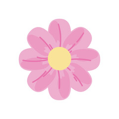 Sticker - pink shinny flower