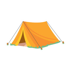 yellow camp tent