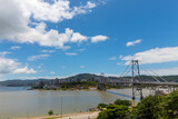 Fototapeta Na sufit - Brasil e a  ponte Hercílio luz de Florianopolis Santa Catarina Brasil Florianópolis