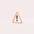 © Vanhna - 3 D illustration, yellow triangle warning sign on white background.
