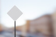 blank direction sign board, 3d rendering