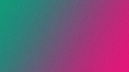 Wall Mural - Noise texture in pink and deep green color gradient background.