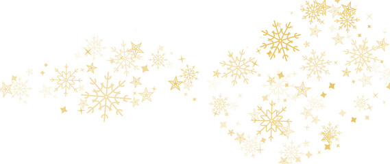 Wall Mural - Golden snowflake background