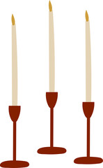 Wall Mural - Christmas candle light