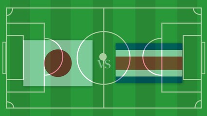 japan vs costa rica design element on football field