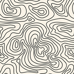 Abstract hand drawn doodle seamless pattern. Endless camo spots texture. Vector background.
