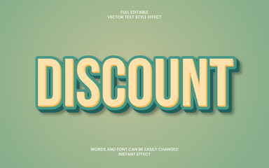 Wall Mural - discount text effect