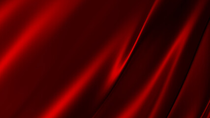 Luxury red satin smooth fabric background