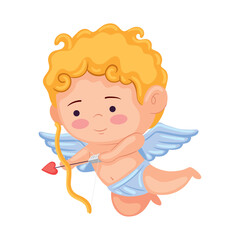 Poster - cupid angel with arch