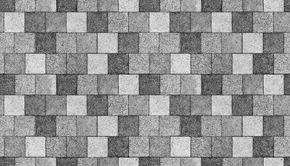 gray paving slabs, pedestrian lane paving, top view. seamless pattern