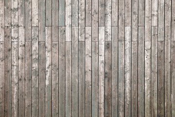 Wall Mural - Vintage gray wooden flooring, top view. Background photo