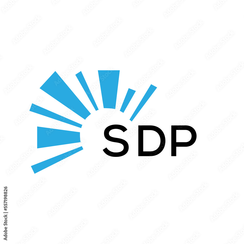 Sdp Form File Background SDP letter logo. SDP blue image on white background and black letter ...