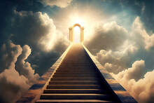 Meeting God Light At End Of Tunnel Stairway To Heaven