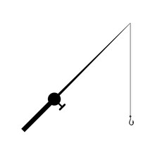 Fishing Rod Simple Icon